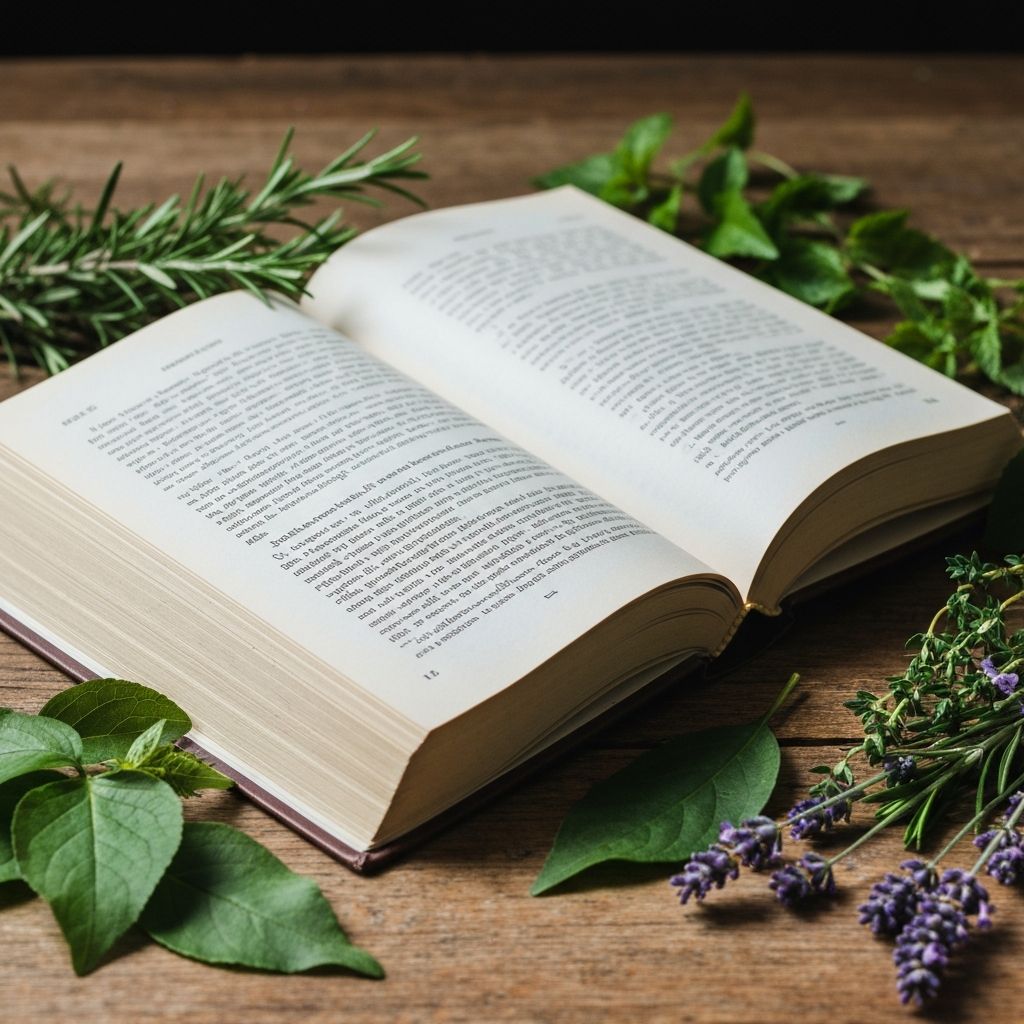 Natural botanical elements representing educational wellness content